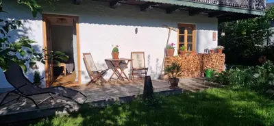 Ein Garten an der Unterkunft Sonnseitn FW