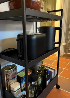 Küche/Küchenzeile in der Unterkunft Ferienwohnung Theresia