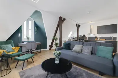 Ein Sitzbereich in der Unterkunft cruwzo I Exclusive Apartments in Central location with Parking