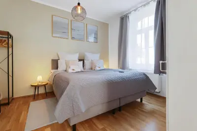 Ein Bett oder Betten in einem Zimmer der Unterkunft cruwzo I Exclusive Apartments in Central location with Parking