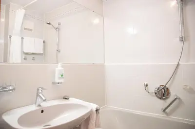 Ein Badezimmer in der Unterkunft Ferienwohnung Uschi an der Rottachbrücke