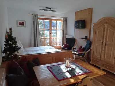 TV/Unterhaltungsangebot in der Unterkunft Ferienwohnung Uschi an der Rottachbrücke