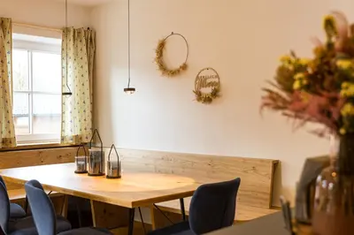 Ein Sitzbereich in der Unterkunft LELA Apartments Chiemsee