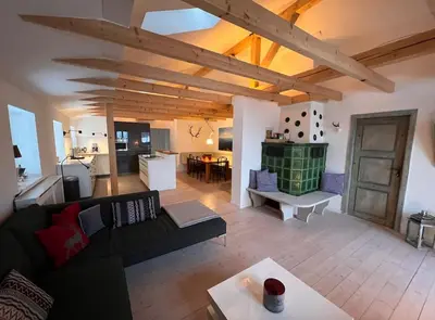 Küche/Küchenzeile in der Unterkunft NEU - traumhafte Ferienwohnung mit Bergblick