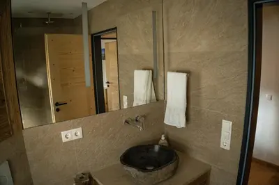 Ein Badezimmer in der Unterkunft Ferienwohnung Stubengold