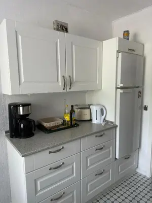 Küche/Küchenzeile in der Unterkunft Ferienwohnung Alpenwiese im Erdgeschoss