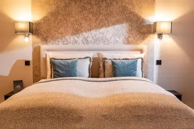 Ein Bett oder Betten in einem Zimmer der Unterkunft Das Lambacher