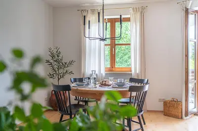 Grundriss der Unterkunft Stilvolle Seewohnung in Utting