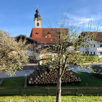 Das Gebäude in dem sich die Ferienwohnung befindet