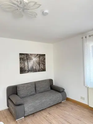 Ein Sitzbereich in der Unterkunft Ferienwohnung Luftkurort-Alpenparadies