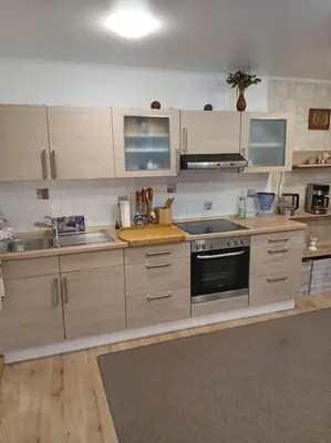 Küche/Küchenzeile in der Unterkunft Ferienwohnung Luftkurort-Alpenparadies