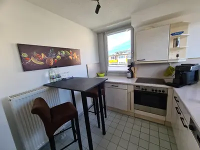 Küche/Küchenzeile in der Unterkunft Ridler Theresienwiese, parking & rooftop terraces 2 room