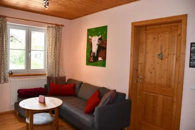 Ein Sitzbereich in der Unterkunft Granerhof Ferien