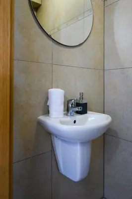 Ein Badezimmer in der Unterkunft Alpen-Residence