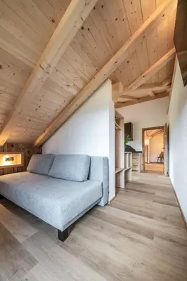 Ein Sitzbereich in der Unterkunft Pension Lenz´n am Christlhof