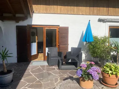 Ein Patio oder anderer Außenbereich in der Unterkunft tiefkar8 