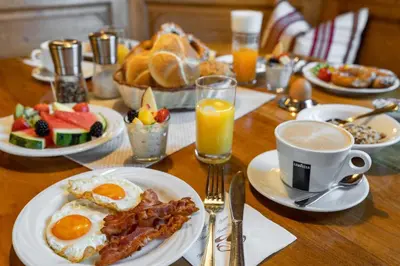 Essen im Hotel oder in der Nähe