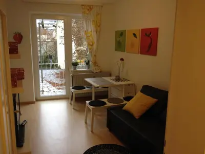 Ein Sitzbereich in der Unterkunft Steinhauser`s Ferienwohnungen