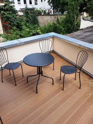 Ein Balkon oder eine Terrasse in der Unterkunft Steinhauser`s Ferienwohnungen