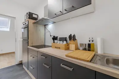 Küche/Küchenzeile in der Unterkunft COMFY Altstadt-Loft Ingolstadt