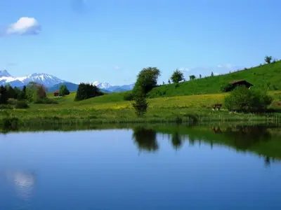 Naturlandschaft in der Nähe des Ferienhauses
