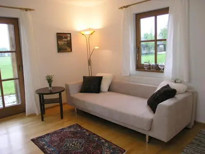 Ein Bett oder Betten in einem Zimmer der Unterkunft Ferienwohnung Anderl