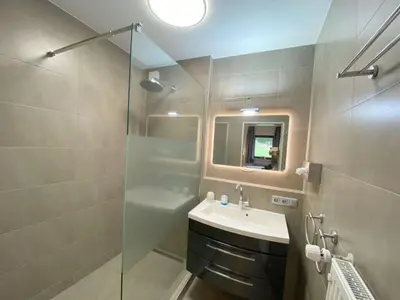 Ein Badezimmer in der Unterkunft Holiday apartment No 5 Bergschlössl