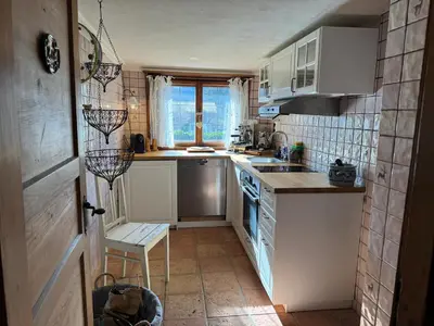 Küche/Küchenzeile in der Unterkunft Haus Bergsteigerglück