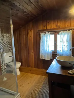 Ein Badezimmer in der Unterkunft Haus Bergsteigerglück