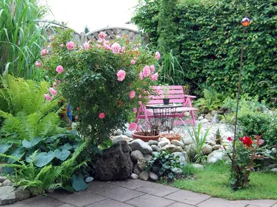 Ein Garten an der Unterkunft Landhaus Ambiente