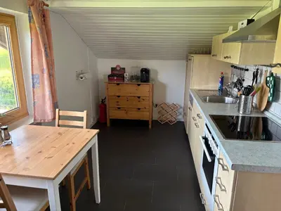 Küche/Küchenzeile in der Unterkunft Apartment Am Weinberg