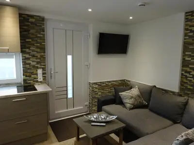 Ein Sitzbereich in der Unterkunft Appartement Ambiente