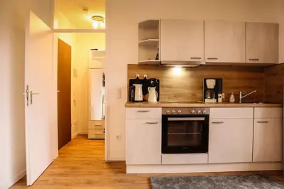 Küche/Küchenzeile in der Unterkunft Zentrales Appartement im Alpin-Style in Garmisch