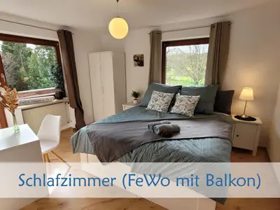 Ein Bett oder Betten in einem Zimmer der Unterkunft Idyllisches Ferienhaus mit Ausblick
