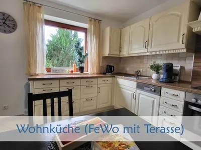 Küche/Küchenzeile in der Unterkunft Idyllisches Ferienhaus mit Ausblick
