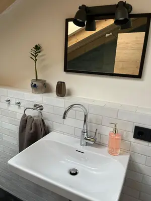 Ein Badezimmer in der Unterkunft Mountain Hideout Wolfsee