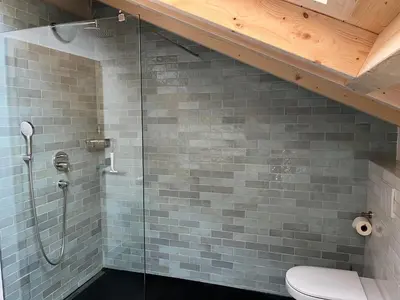 Ein Badezimmer in der Unterkunft Mountain Hideout Wolfsee