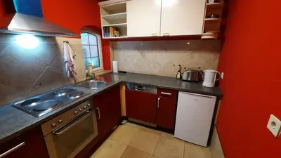 Küche/Küchenzeile in der Unterkunft Traumhaus im Wald