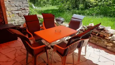 Grundriss der Unterkunft Traumhaus im Wald