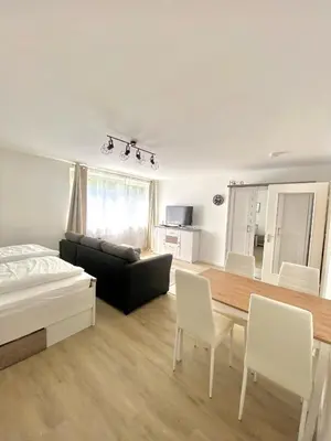 Ein Bett oder Betten in einem Zimmer der Unterkunft Komfortable Wohnung in zentraler Lage