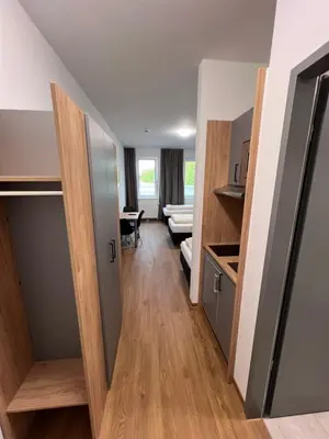 Küche/Küchenzeile in der Unterkunft Firstsleep Ebersberg