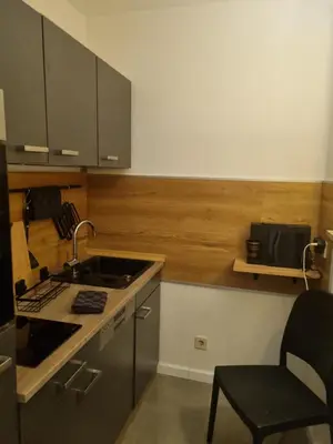 Küche/Küchenzeile in der Unterkunft Apartment Chalet Bad Tölz