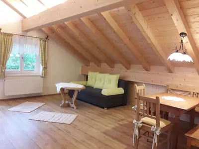 Ein Sitzbereich in der Unterkunft Richter 2 Comfortable holiday residence