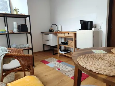 Küche/Küchenzeile in der Unterkunft Ferien-Loft Resi II - Infrarotsauna