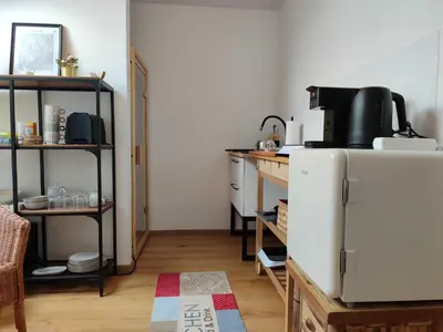 Küche/Küchenzeile in der Unterkunft Ferien-Loft Resi II - Infrarotsauna
