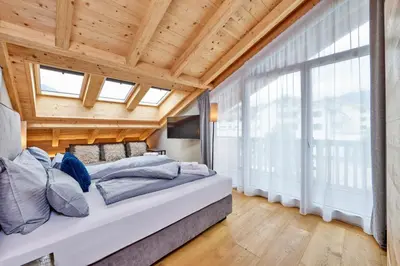 Ein Bett oder Betten in einem Zimmer der Unterkunft Chalet Beatrice