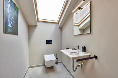 Ein Badezimmer in der Unterkunft Chalet Beatrice