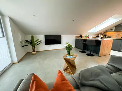 Küche/Küchenzeile in der Unterkunft Ferienwohnung Eggstätt