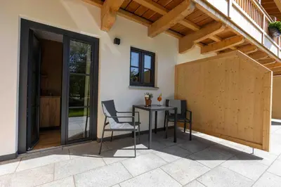 Ein Balkon oder eine Terrasse in der Unterkunft Hotel und Landgasthof Zachschuster