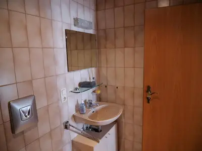 Küche/Küchenzeile in der Unterkunft Ferienwohnung in Weichs